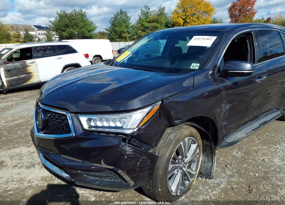 2019 ACURA MDX TECHNOLOGY PKG VIN: 5J8YD4H57KL030291