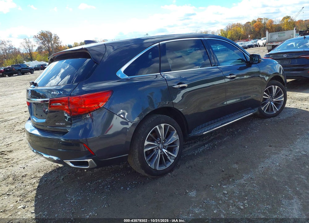 2019 ACURA MDX TECHNOLOGY PKG VIN: 5J8YD4H57KL030291