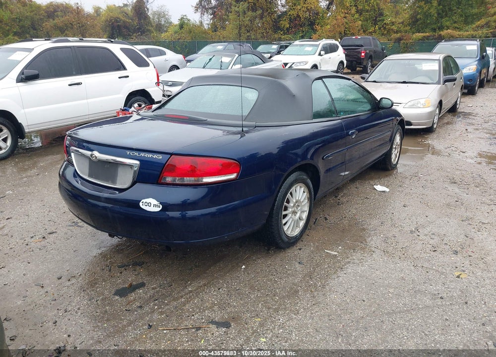 2005 CHRYSLER SEBRING TOURING VIN: 1C3EL55R05N619231