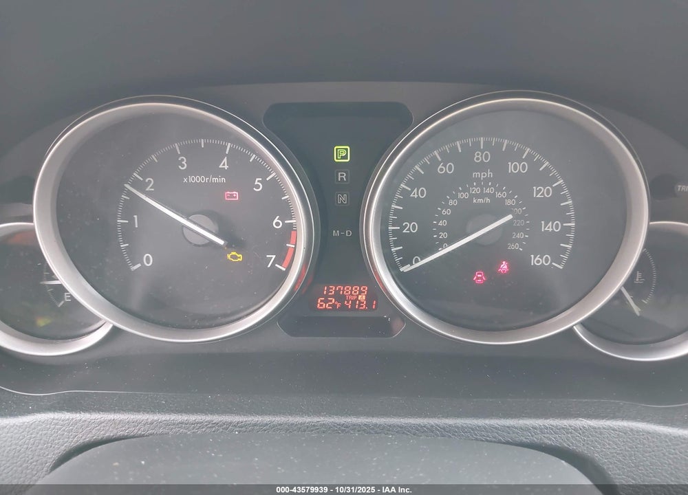2012 MAZDA 6 VIN: 1YVHZ8DH0C5M43726