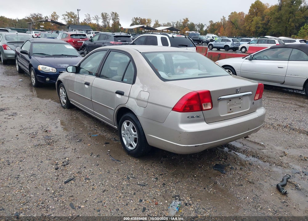 2001 HONDA CIVIC LX VIN: 2HGES16561H545420