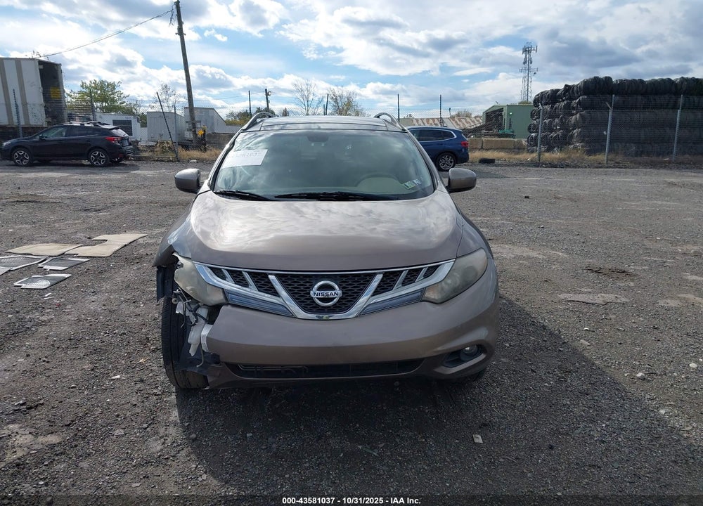 2011 NISSAN MURANO SL VIN: JN8AZ1MWXBW161068
