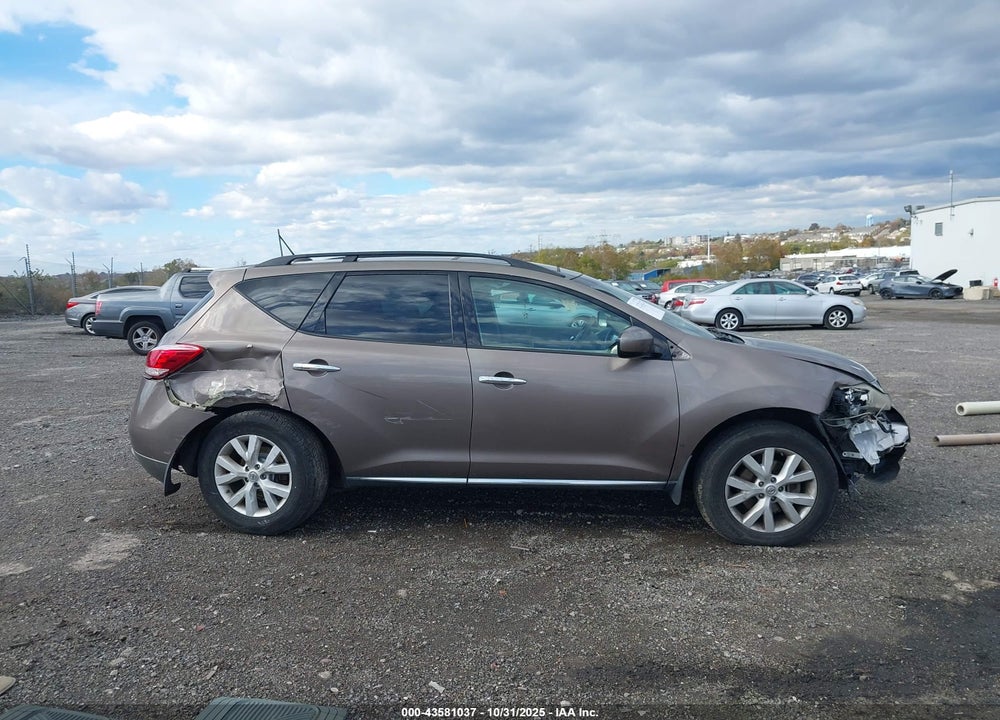 2011 NISSAN MURANO SL VIN: JN8AZ1MWXBW161068