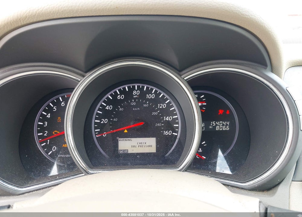 2011 NISSAN MURANO SL VIN: JN8AZ1MWXBW161068