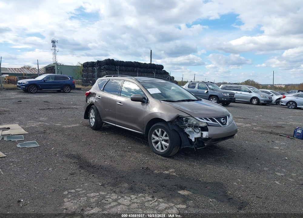 2011 NISSAN MURANO SL VIN: JN8AZ1MWXBW161068