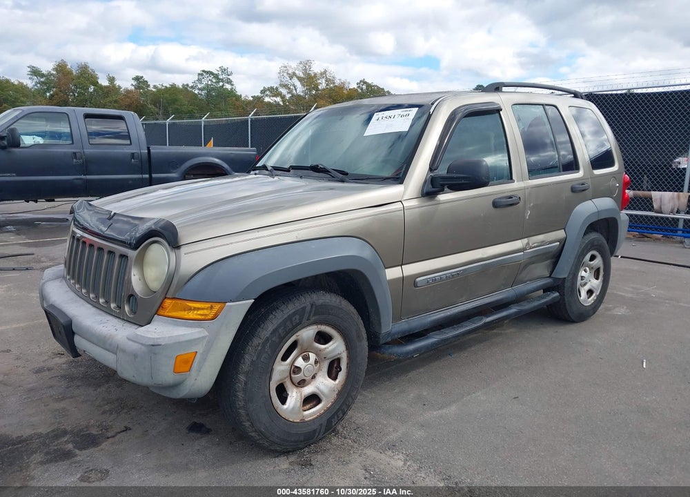 2005 JEEP LIBERTY SPORT VIN: 1J4GK48K25W536257