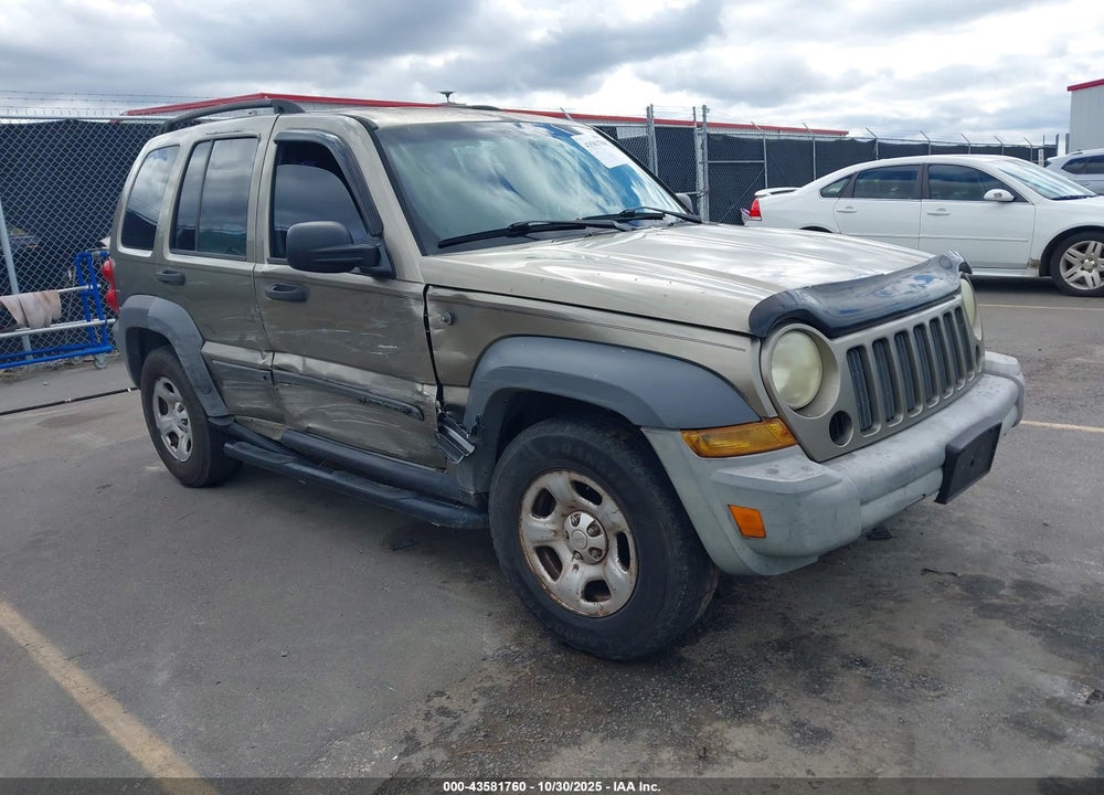 2005 JEEP LIBERTY SPORT VIN: 1J4GK48K25W536257