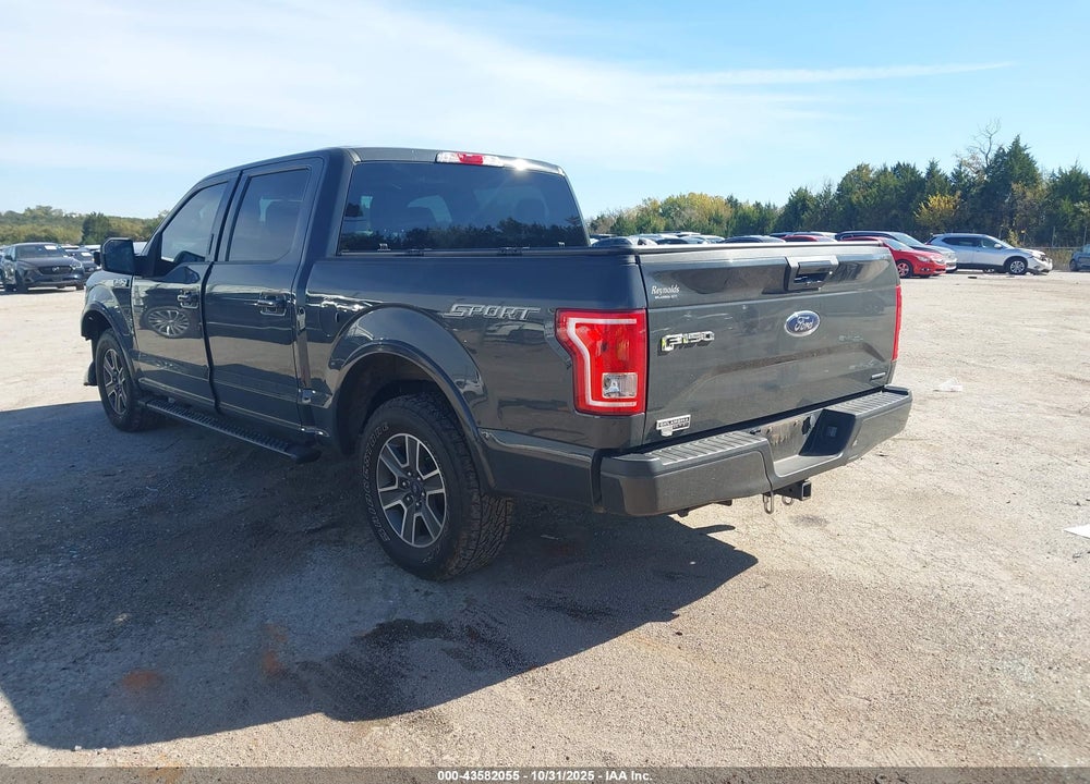 2016 FORD F-150 XLT VIN: 1FTEW1CF3GKD29655