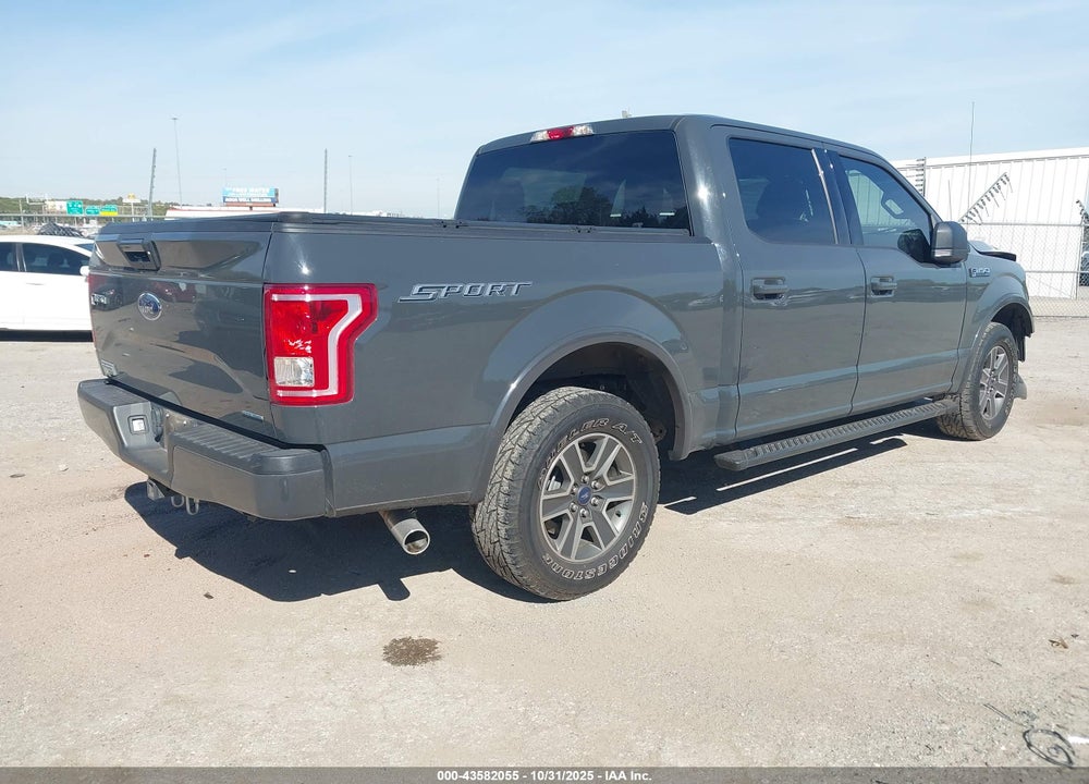 2016 FORD F-150 XLT VIN: 1FTEW1CF3GKD29655
