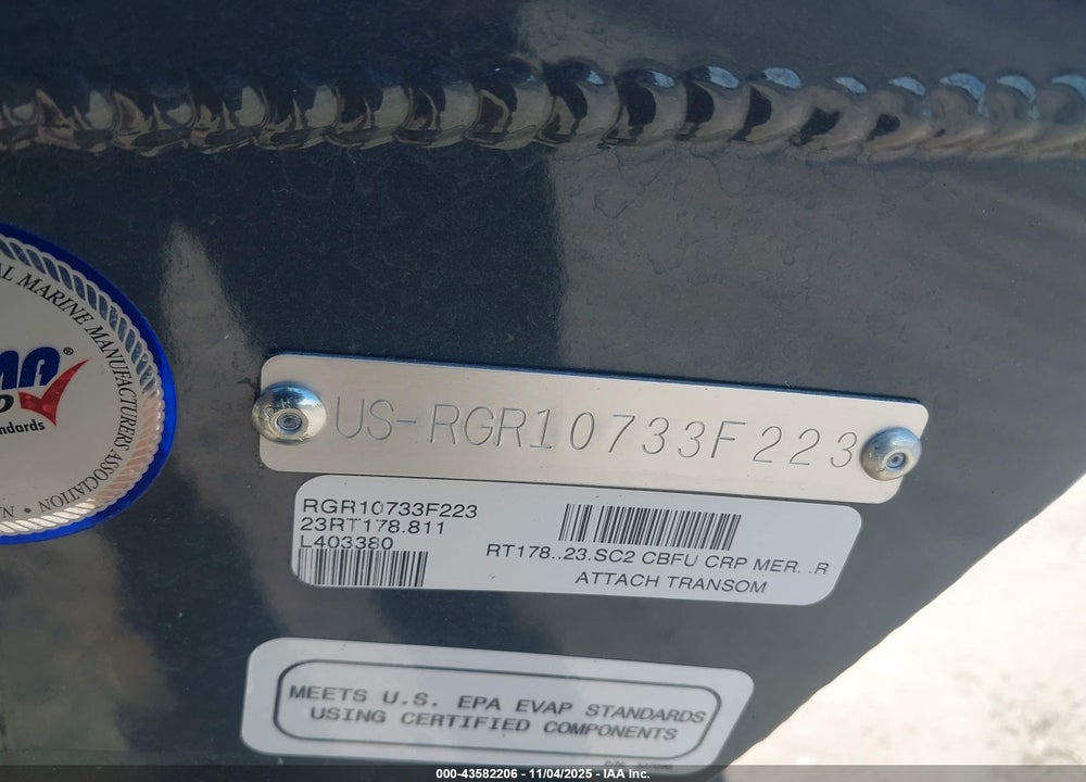 2023 RANGER OTHER VIN: RGR10733F223