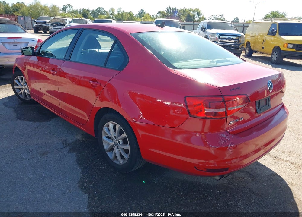 2015 VOLKSWAGEN JETTA 1.8T SE VIN: 3VWD17AJ4FM355626