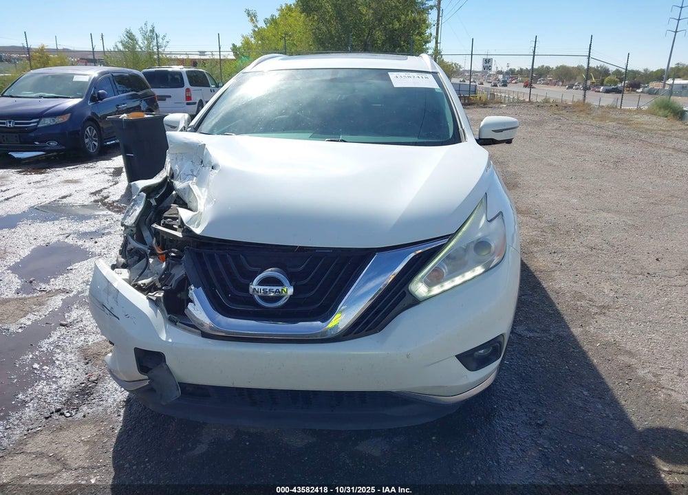 2017 NISSAN MURANO SL VIN: 5N1AZ2MG7HN110373