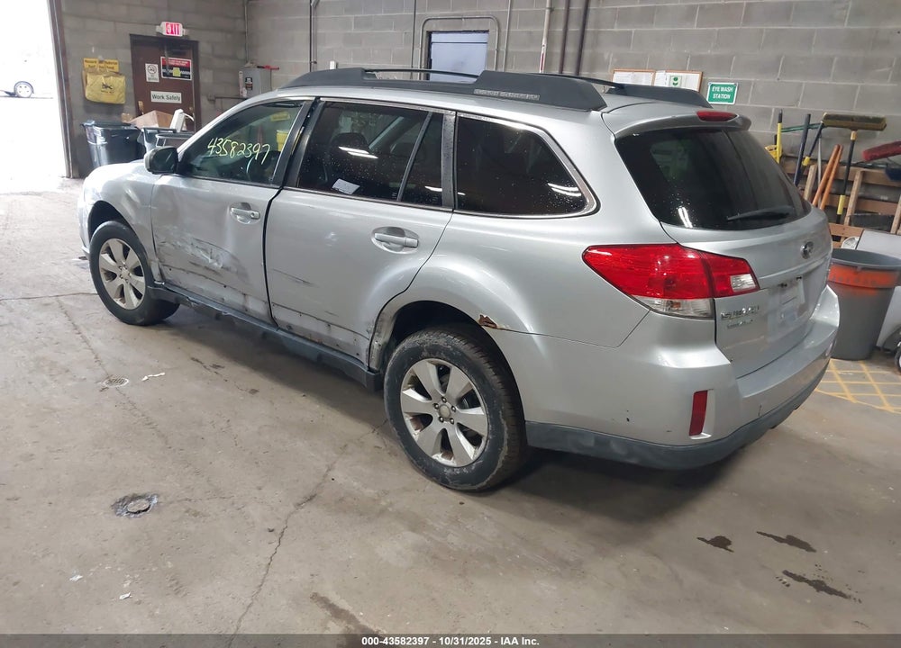 2012 SUBARU OUTBACK 2.5I PREMIUM VIN: 4S4BRBCC6C3287469