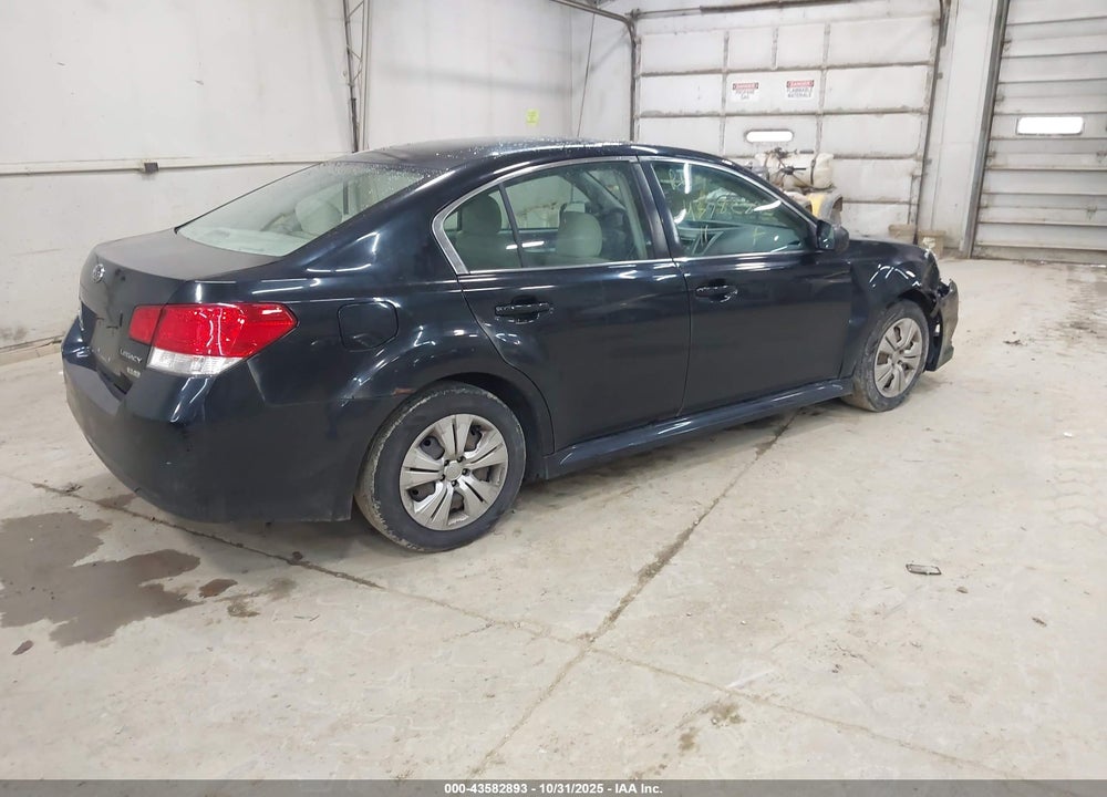 2011 SUBARU LEGACY VIN: 4S3BMBA68B3263107