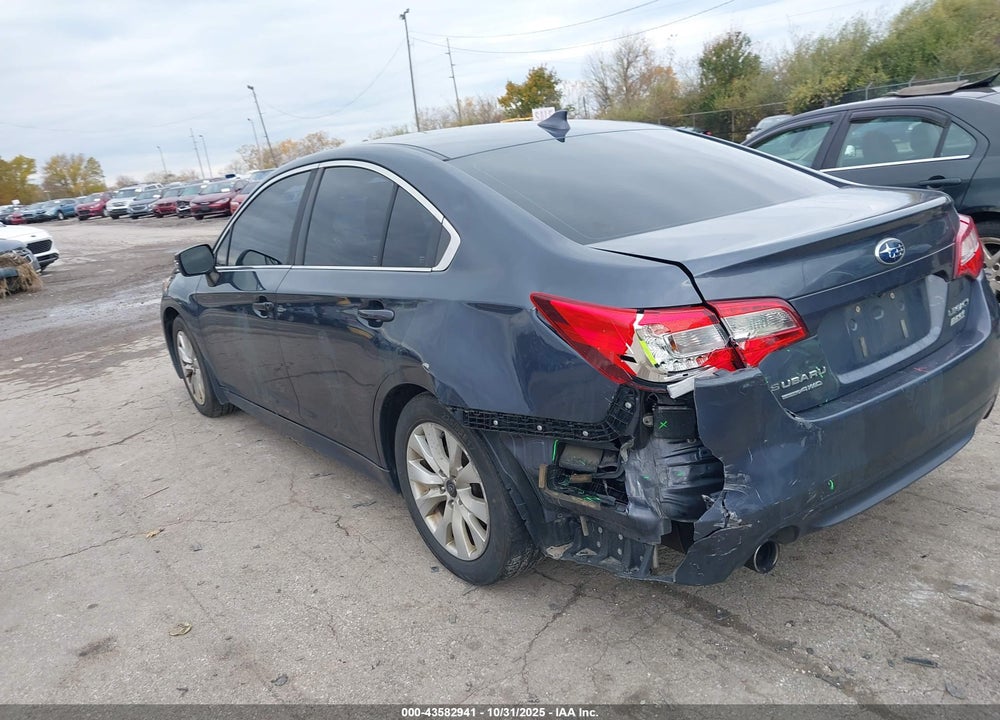 2017 SUBARU LEGACY 2.5I PREMIUM VIN: 4S3BNAH63H3024554