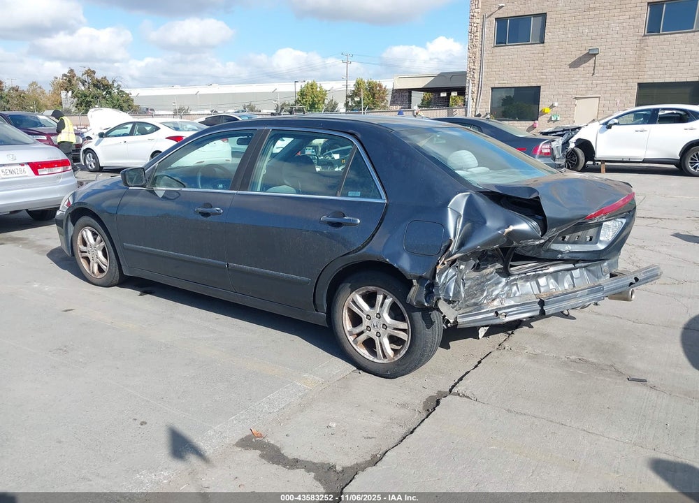 2007 HONDA ACCORD 2.4 SE VIN: 1HGCM56387A116827