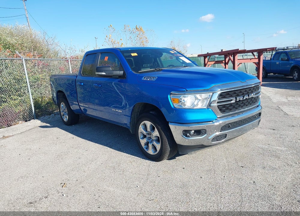 2022 RAM 1500 BIG HORN  4X4 6'4 BOX VIN: 1C6SRFBT9NN161733