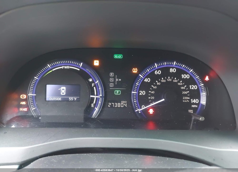 2010 LEXUS HS 250H VIN: JTHBB1BA5A2010817