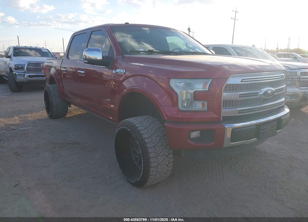 2015 FORD F-150 PLATINUM VIN: 1FTEW1CG0FFA70641