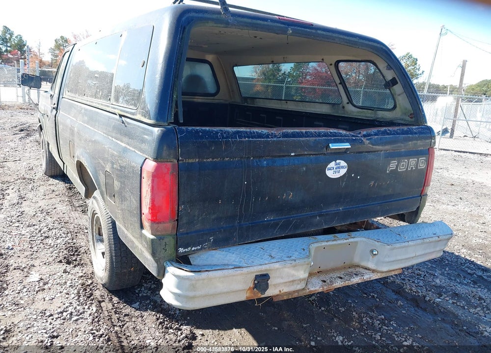 1996 FORD F150 VIN: 2FTEF14N3TCA20692