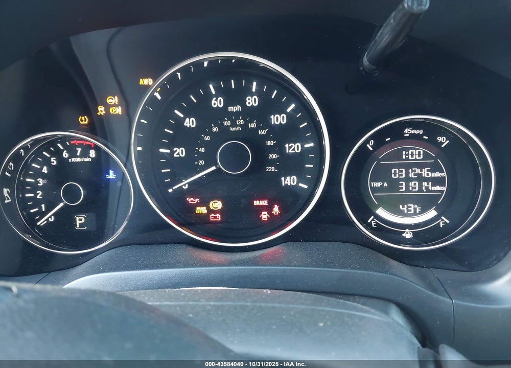 2022 HONDA HR-V VIN: 3CZRU6H13NM705109
