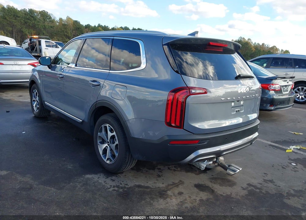 2022 KIA TELLURIDE EX VIN: 5XYP34HC6NG307122