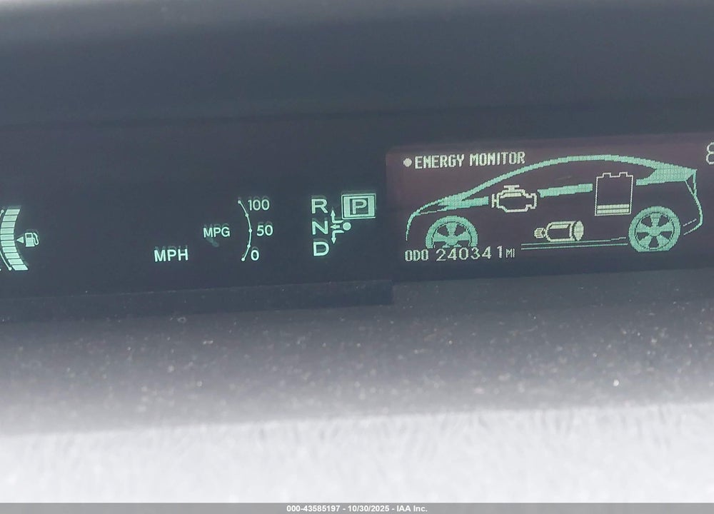 2011 TOYOTA PRIUS THREE VIN: JTDKN3DU9B1367257