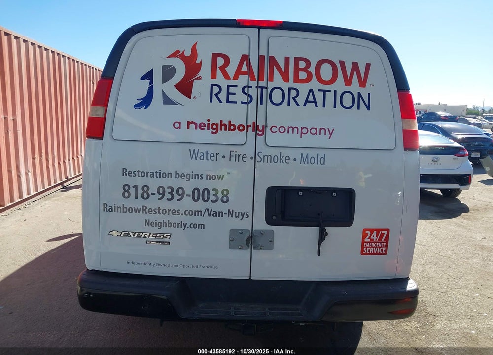 2012 CHEVROLET EXPRESS 3500 WORK VAN VIN: 1GCZGUBGXC1153438
