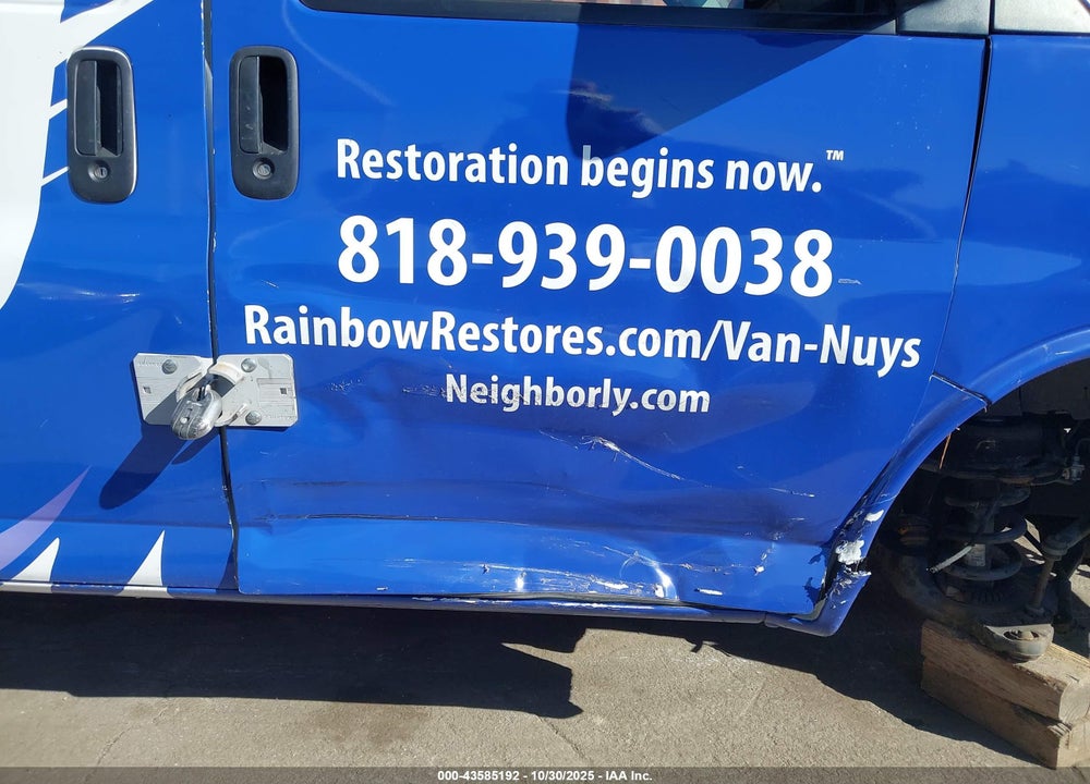2012 CHEVROLET EXPRESS 3500 WORK VAN VIN: 1GCZGUBGXC1153438