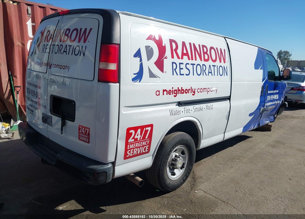 2012 CHEVROLET EXPRESS 3500 WORK VAN VIN: 1GCZGUBGXC1153438