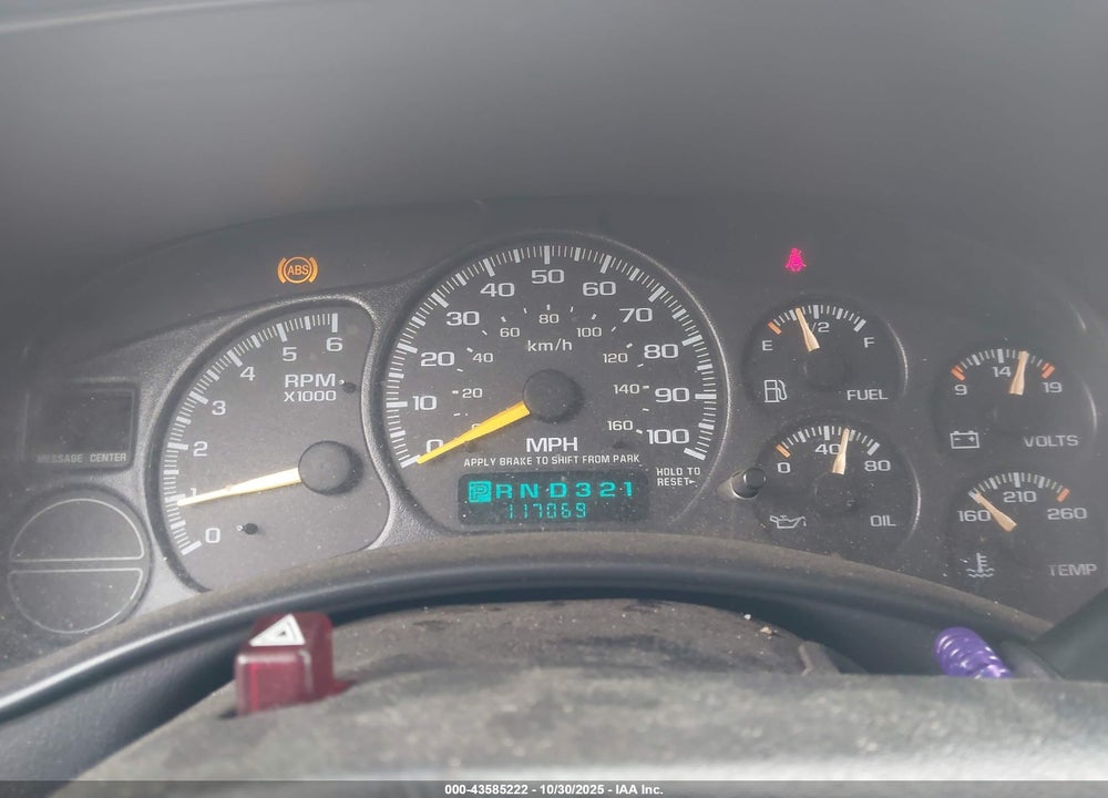 2000 CHEVROLET SILVERADO 1500 VIN: 1GCEK14V0YE284546