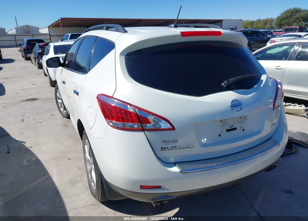 2011 NISSAN MURANO SL VIN: JN8AZ1MU7BW066093