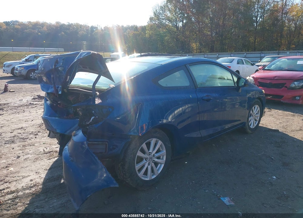 2012 HONDA CIVIC VIN: 2HGFG3B86CH547432