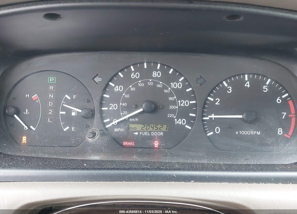 2001 TOYOTA CAMRY LE VIN: 4T1BG22K81U095959