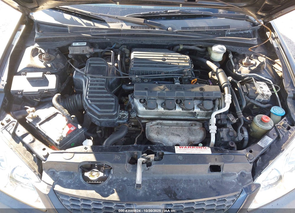 2005 HONDA CIVIC EX VIN: 1HGEM22985L008937