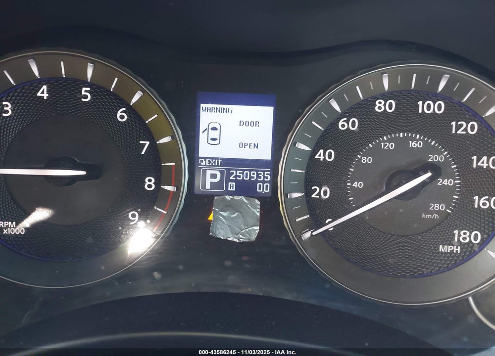 2011 INFINITI M37 VIN: JN1BY1AP0BM321716
