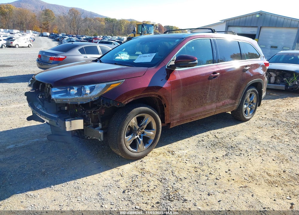 2019 TOYOTA HIGHLANDER LIMITED/PLATINUM VIN: 5TDDZRFH9KS745144