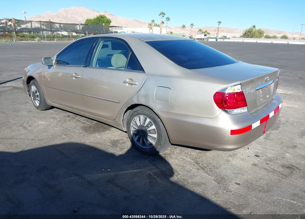 2005 TOYOTA CAMRY LE VIN: 4T1BE32K75U394280