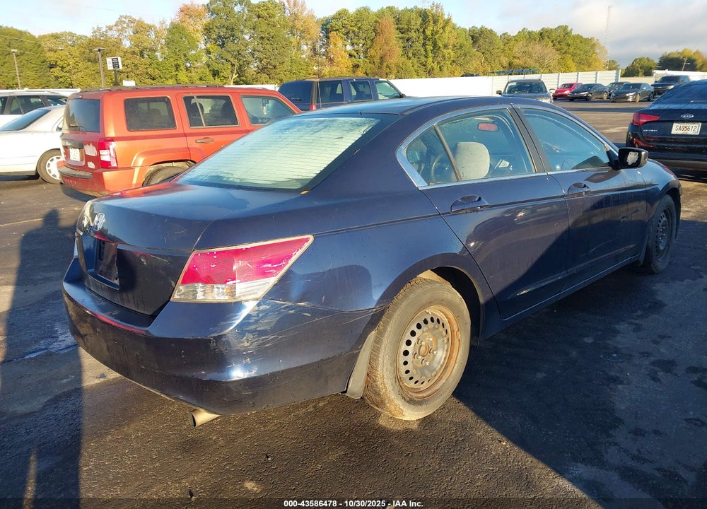2008 HONDA ACCORD 2.4 LX VIN: 1HGCP263X8A054936