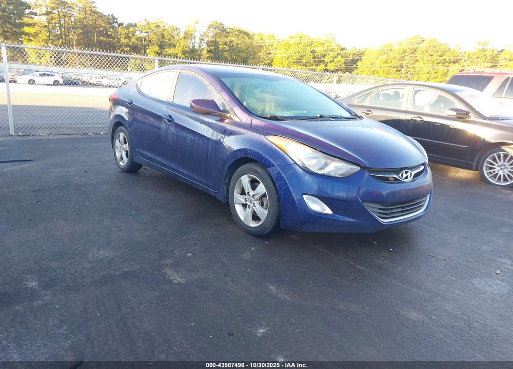 2013 HYUNDAI ELANTRA GLS VIN: 5NPDH4AE8DH442836