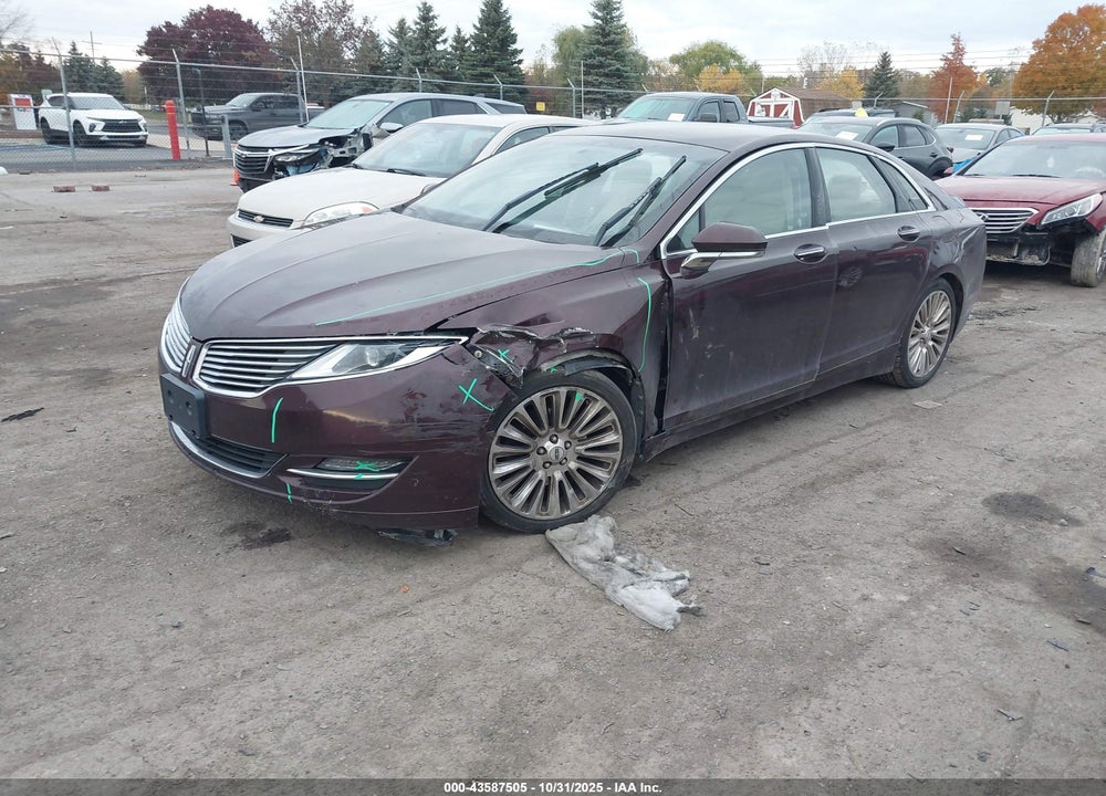 2013 LINCOLN MKZ VIN: 3LN6L2G98DR805750