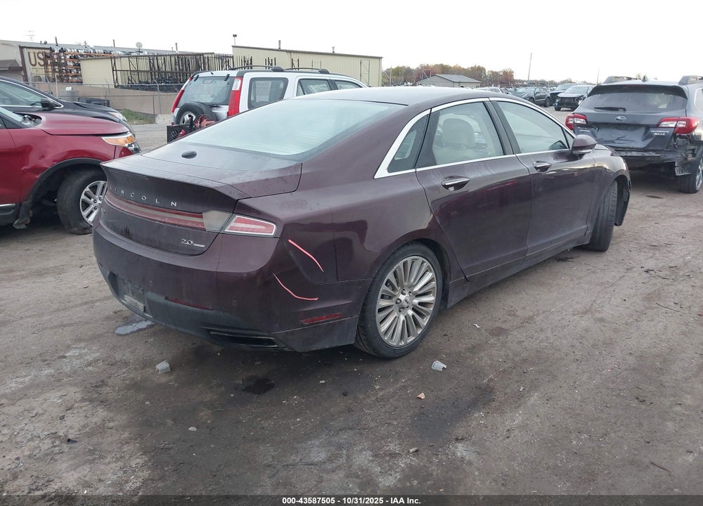 2013 LINCOLN MKZ VIN: 3LN6L2G98DR805750