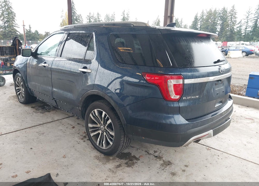 2017 FORD EXPLORER PLATINUM VIN: 1FM5K8HT9HGE25275