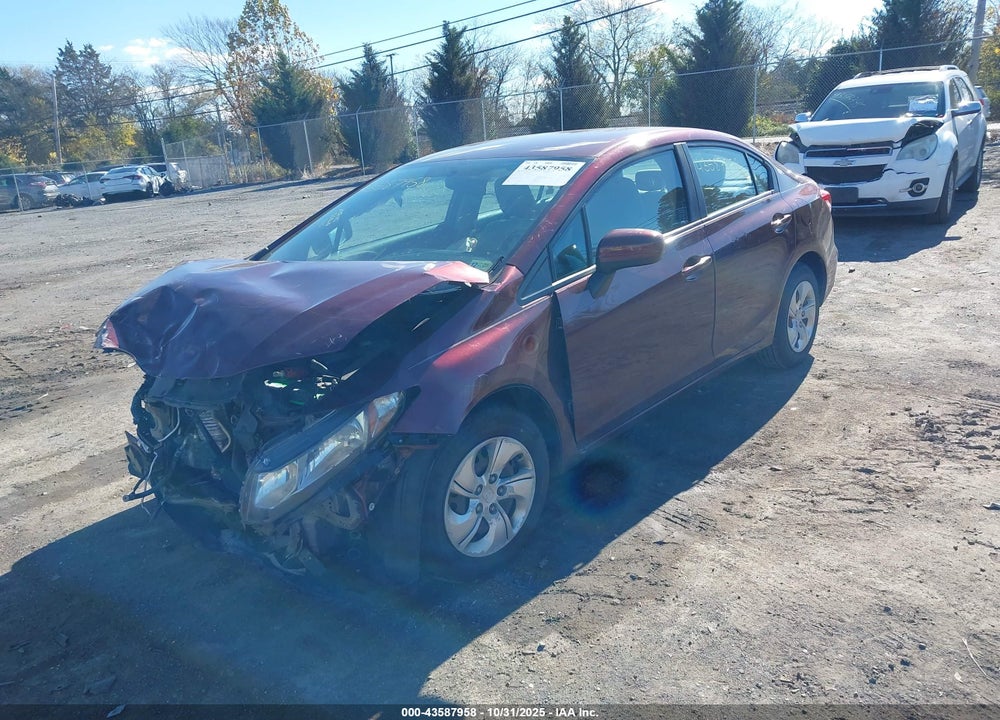 2014 HONDA CIVIC LX VIN: 19XFB2F52EE261759