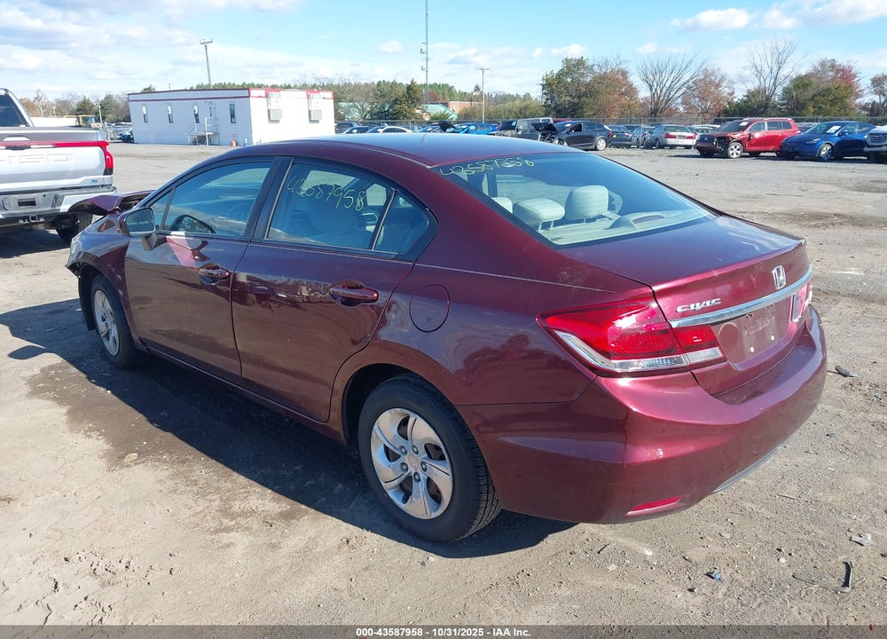 2014 HONDA CIVIC LX VIN: 19XFB2F52EE261759