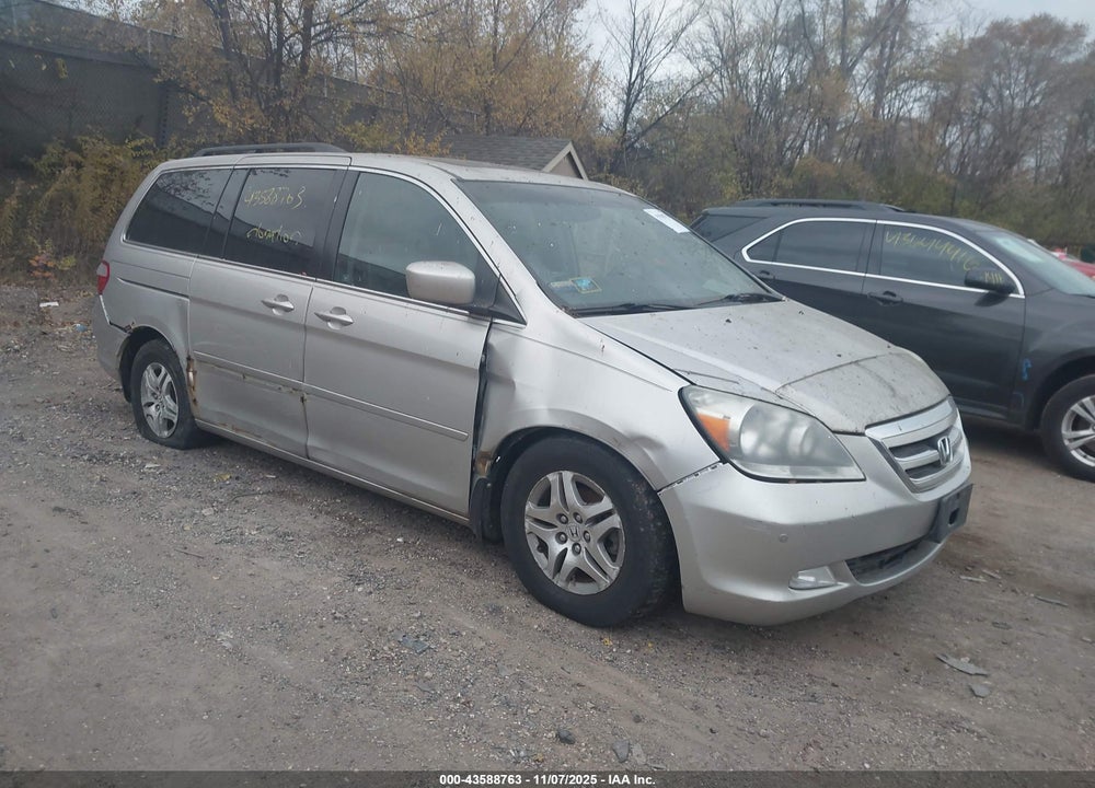 2007 HONDA ODYSSEY TOURING VIN: 5FNRL38867B047393