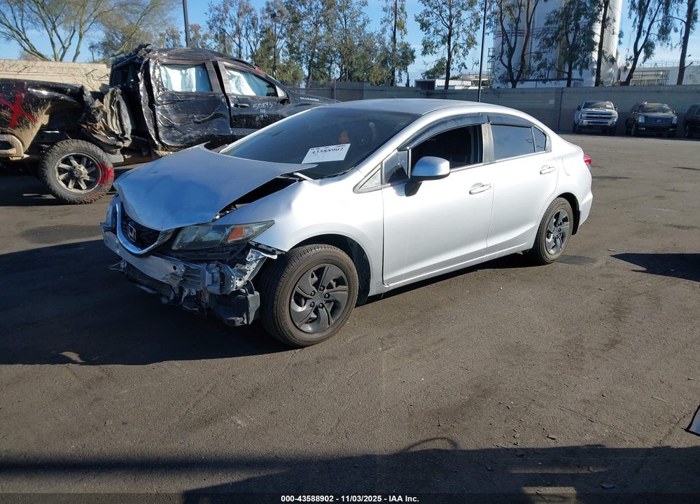 2013 HONDA CIVIC LX VIN: 19XFB2F55DE284323