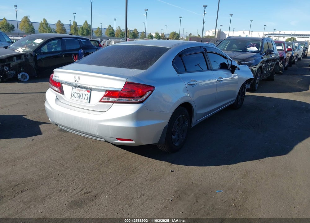 2013 HONDA CIVIC LX VIN: 19XFB2F55DE284323