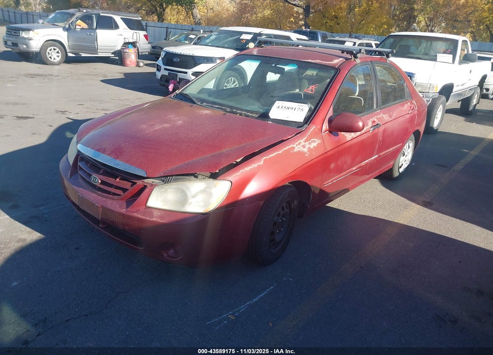 2006 KIA SPECTRA VIN: KNAFE122865246495