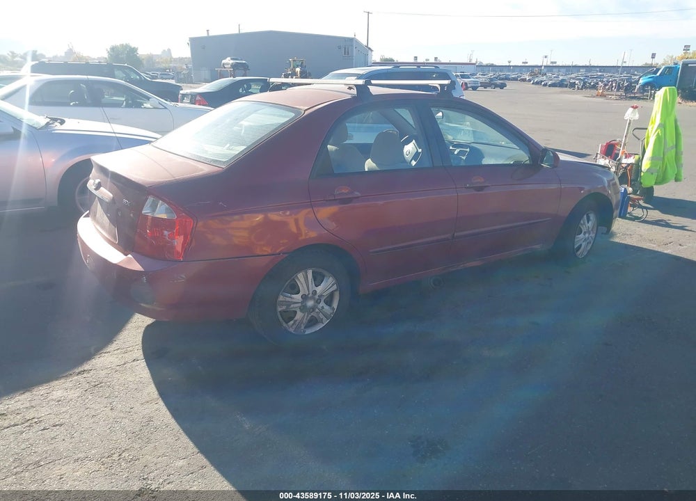 2006 KIA SPECTRA VIN: KNAFE122865246495
